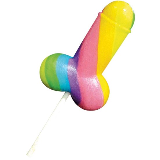 Γλειφιτζούρι Πέους Με Πολλές Γεύσεις - Rainbow Cock Pop Multi Flavored 1pc Sexy Δώρα 