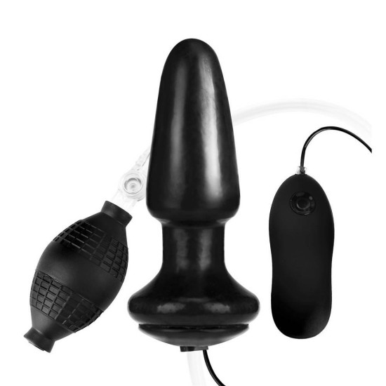 Φουσκωτή Σφήνα Με Δόνηση - Inflatable Vibrating Butt Plug 10cm Sex Toys 