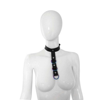 Neck Restraint With Connecting Strap Black