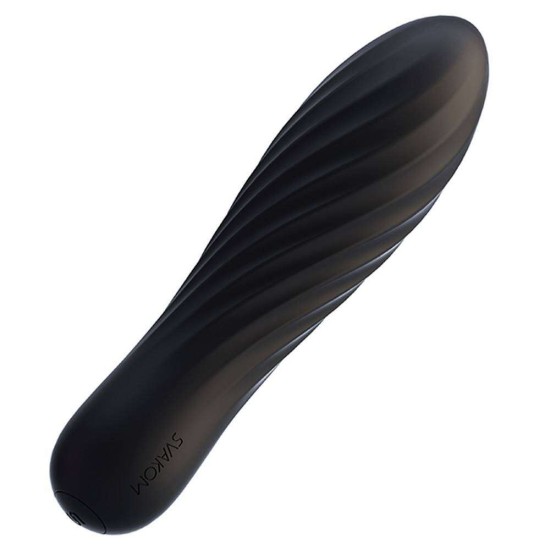 Tulip Rechargeable Vibrator Black Sex Toys