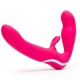 Διπλό Δονούμενο Ομοίωμα Χωρίς Ζώνη - Happy Rabbit Strapless Strap On Pink 20cm Sex Toys 
