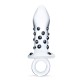 Γυάλινη Πρωκτική Σφήνα Με Κουκι΄δες - Pacifier Glass Butt Plug Clear Sex Toys 