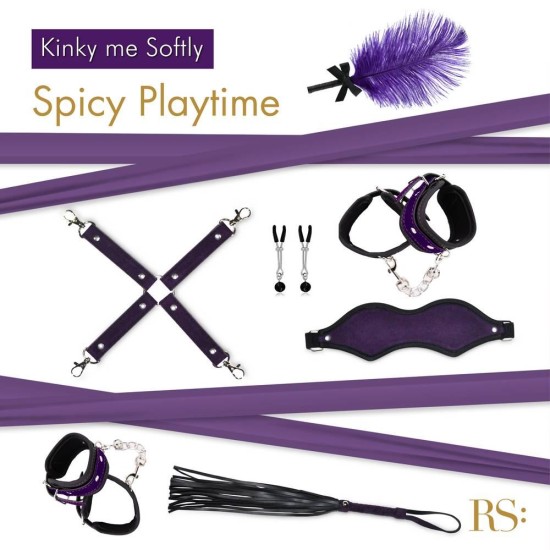 Σετ Με Φετιχιστικά Αξεσουάρ - Kinky Me Softly Fetish Set Purple Fetish Toys 
