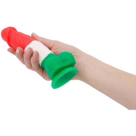 Addiction Leonardo Silicone Dong Tricolour 18cm Sex Toys