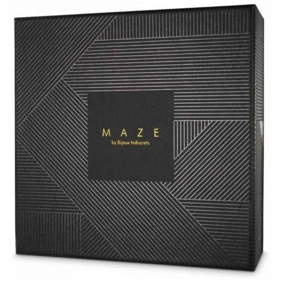 Δερμάτινη Ζώνη Με Ζαρτιέρες - Maze Suspender Belt Black Ερωτικά Εσώρουχα 