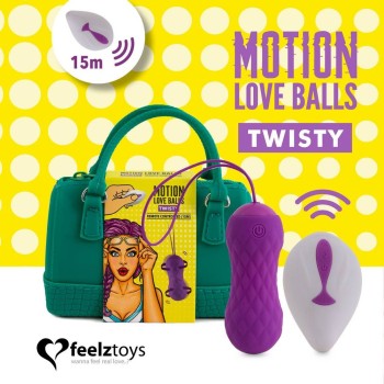 Ασύρματες Κολπικές Μπάλες Με Τσαντάκι - Remote Controlled Motion Love Balls Twisty