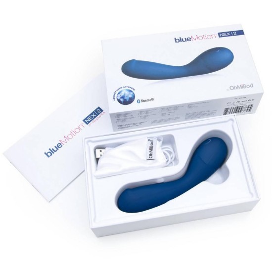 Κυρτός Δονητής Με Bluetooth - Ohmibod Bluemotion Nex 2 Smart Vibrator Blue Sex Toys 