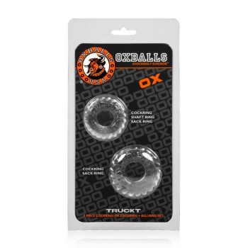 Δαχτυλίδια Για Πέος Και Όρχεις- Oxballs Truck Cockring 2 Pack Clear