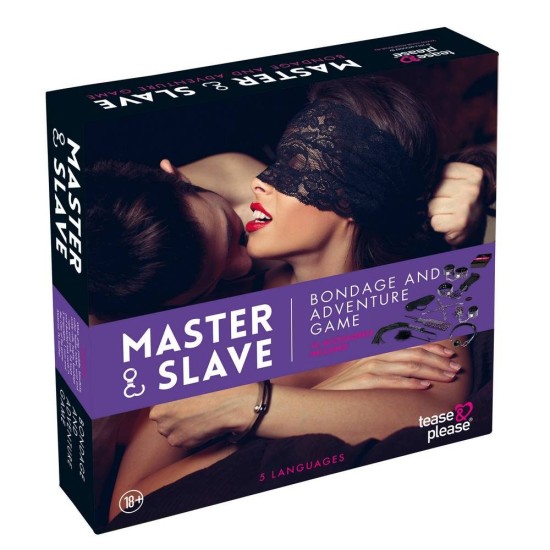 Επιτραπέζιο Παιχνίδι Με Φετιχιστικά Αξεσουάρ - Master & Slave Bondage Game Purple Sexy Δώρα 
