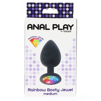 Rainbow Booty Jewel Plug Medium