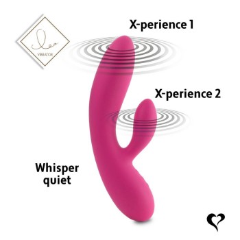 Κλειτοριδικός Και Κολπικός Δονητής - Lea Rabbit Rechargeable Vibrator Pink