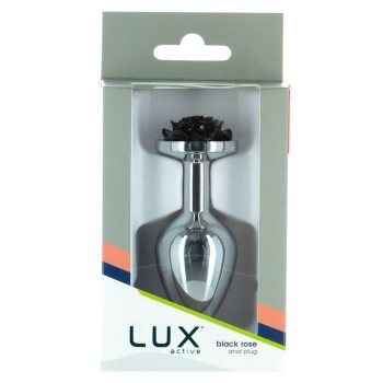 Lux Active Metal Butt Plug Rose Black