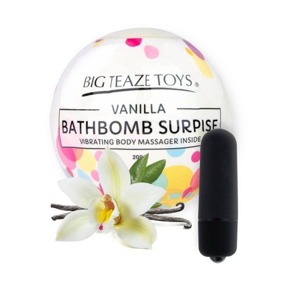 Bath Bomb Surprise With Vibrator Vanilla Sex & Beauty 