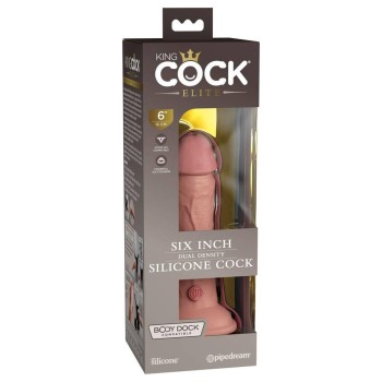 King Cock Elite Dual Density Cock Tan 15cm