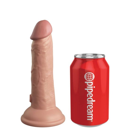 Ρεαλιστικό Πέος Σιλικόνης - King Cock Elite Dual Density Cock Tan 15cm Sex Toys 