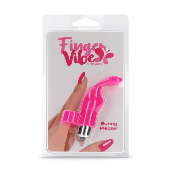 Δονητής Δάχτυλου Κουνελάκι - Bunny Pleaser Finger Vibrator Pink Sex Toys 