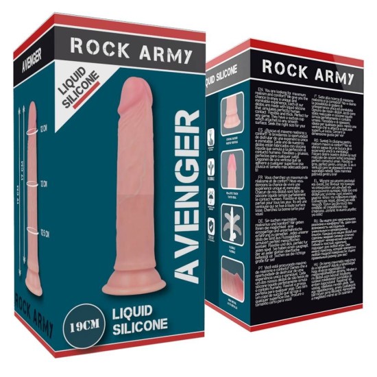 Ρεαλιστικό Πέος Μαλακής Σιλικόνης - Liquid Silicone Avenger Realistic Dong 19cm Sex Toys 