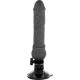 Δονητής Με Βάση Χωρίς Όρχεις - Realistic Vibrator Remote Control Black 19.5cm Sex Toys 