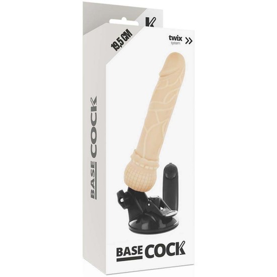 Realistic Vibrator Remote Control Flesh 19.5cm Sex Toys