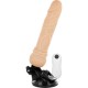 Δονητής 12 Λειτουργιών Με Βάση - Realistic Vibrator Remote Control Flesh 19.5cm Sex Toys 