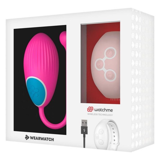 Ασύρματο Αυγό Με Χειριστήριο Βραχιόλι - Wearwatch Egg Wireless Watchme Fuchsia Pink Sex Toys 