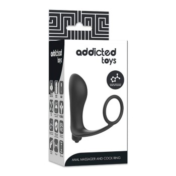 Vibrating Anal Massager With Cock Ring