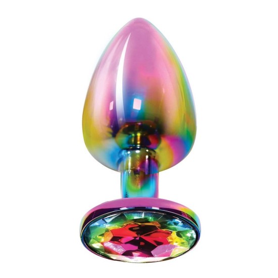 Σφήνα Ουράνιο Τόξο Με Κόσμημα - Twilight Booty Jewel Plug Large Sex Toys 