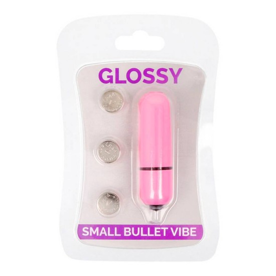 Glossy Small Bullet Vibe Deep Rose Sex Toys