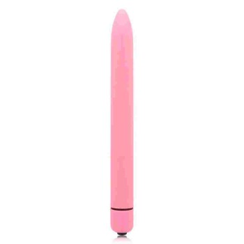 Λεπτός Κλασικός Δονητής - Glossy Large Bullet Vibe Pink