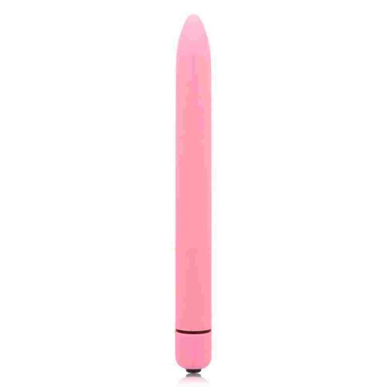 Λεπτός Κλασικός Δονητής - Glossy Large Bullet Vibe Pink Sex Toys 