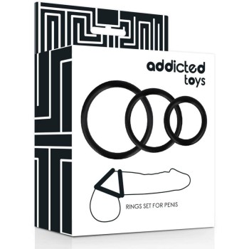 Δαχτυλίδια Για Πέος Και Όρχεις - Addicted Toys Rings Set For Penis