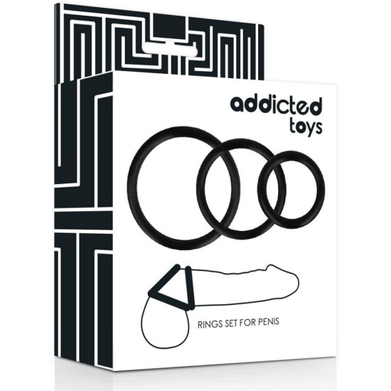 Δαχτυλίδια Για Πέος Και Όρχεις - Addicted Toys Rings Set For Penis Sex Toys 