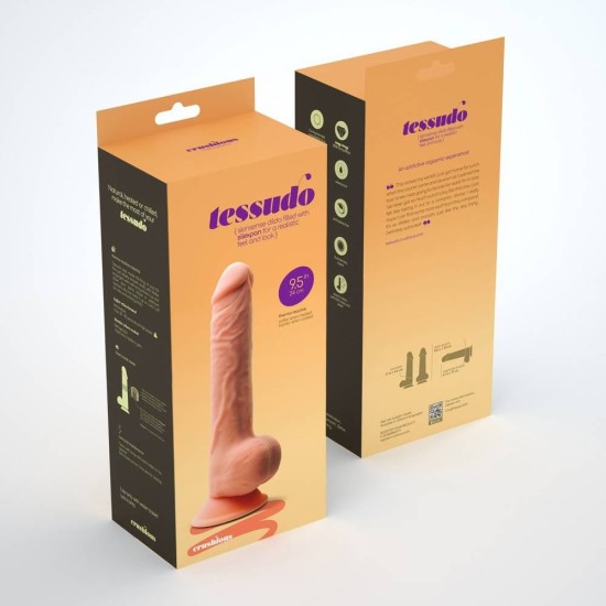 Ρεαλιστικό Ομοίωμα Σιλικόνης – Tessudo Premium Silicone Dildo Vanilla 24cm Sex Toys 