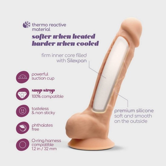 Ρεαλιστικό Πέος Σιλικόνης – Tessudo Premium Silicone Dildo Vanilla 23cm Sex Toys 