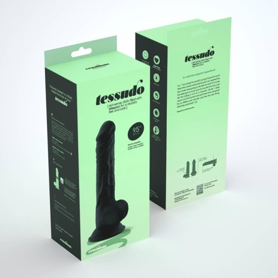 Μαύρο Πέος Σιλικόνης – Tessudo Premium Silicone Dildo Chocolate 24cm Sex Toys 