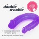 Διπλό Ομοίωμα Πέους - Double Trouble Double Head Dildo Purple 27cm Sex Toys 