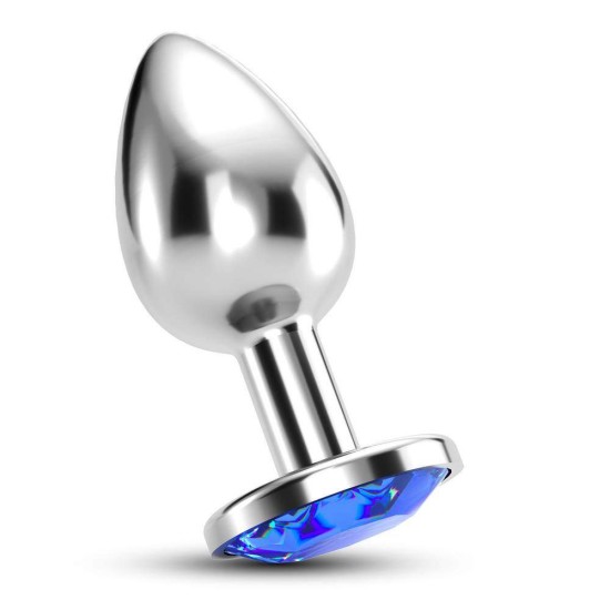 Μεταλλική Σφήνα Με Κόσμημα - Bijou Anal Jewel Plug Medium Blue Sex Toys 