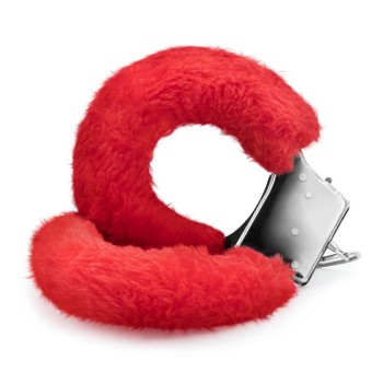 Crushious Furry Handcuffs Red