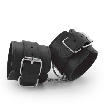 Δερμάτινες Χειροπέδες - Bondage Love Leather Handcuffs Black