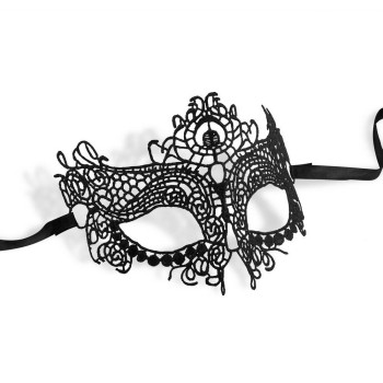 Φετιχιστική Μάσκα Με Δαντέλα - Mystica Black Lace Mask Crushious