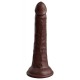 Ρεαλιστικό Πέος Σιλικόνης - King Cock Elite Dual Density Cock Brown 21cm Sex Toys 
