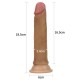 Μαλακό Πέος Σιλικόνης - Dual Layered Platinum Silicone Cock Brown 18cm Sex Toys 