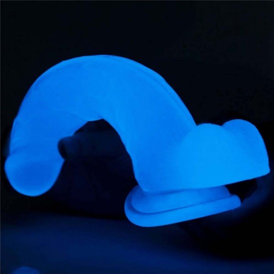 Ομοίωμα Πέους Που Φωσφορίζει - Lumino Play Realistic Dildo Blue 19cm Sex Toys 