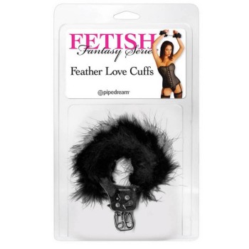 Fetish Fantasy Series Feather Love Cuffs Black