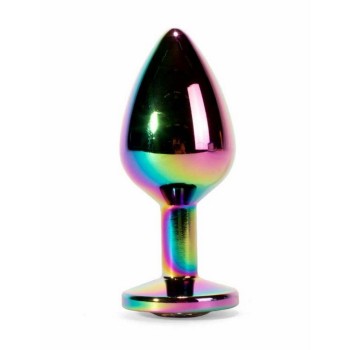Μεταλλική Τάπα Με Κόσμημα Πολύχρωμη - Secret Shine Metal Butt Plug Rainbow L