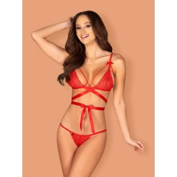 Obsessive Lovlea Lingerie Set With Ribbons