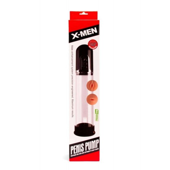 Αντλία Διόγκωσης Πέους Με Δόνηση - X MEN Electric Penis Pump Black Sex Toys 