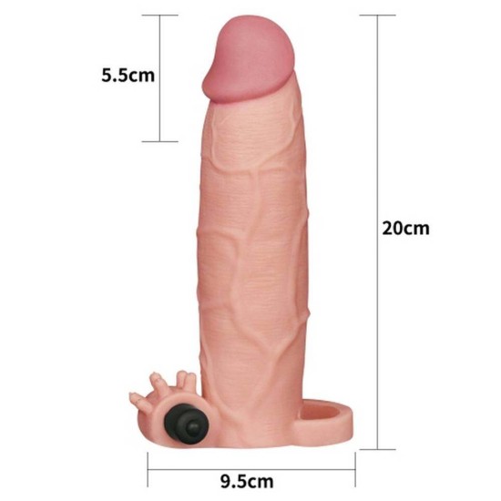 Δονούμενο Ρεαλιστικό Κάλυμμα Πέους - Pleasure X Tender Vibrating Penis Sleeve Νο.1 Sex Toys 