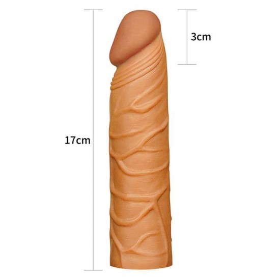 Pleasure X Tender Penis Sleeve No.2 Brown Sex Toys