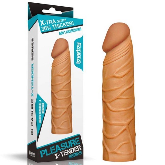 Pleasure X Tender Penis Sleeve No.2 Brown Sex Toys